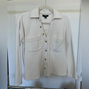 Cream Button Down Sweater